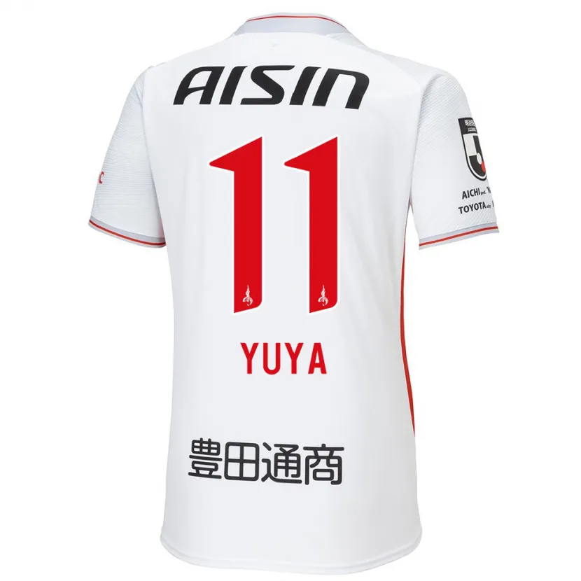 Danxen Women Yuya Yamagishi #11 White Yellow Red Away Jersey 2024/25 T-Shirt