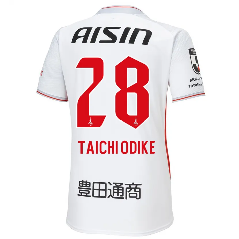 Danxen Women Chisom Taichi Odike #28 White Yellow Red Away Jersey 2024/25 T-Shirt