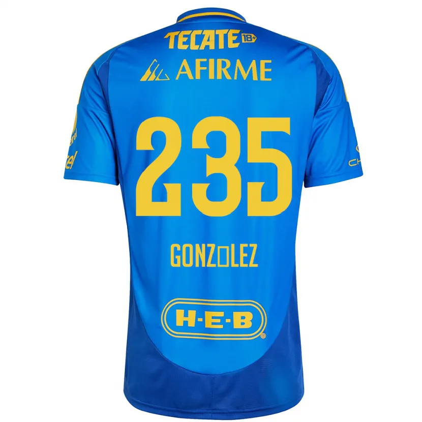 Danxen Women Mauricio González #235 Blue Yellow Away Jersey 2024/25 T-Shirt