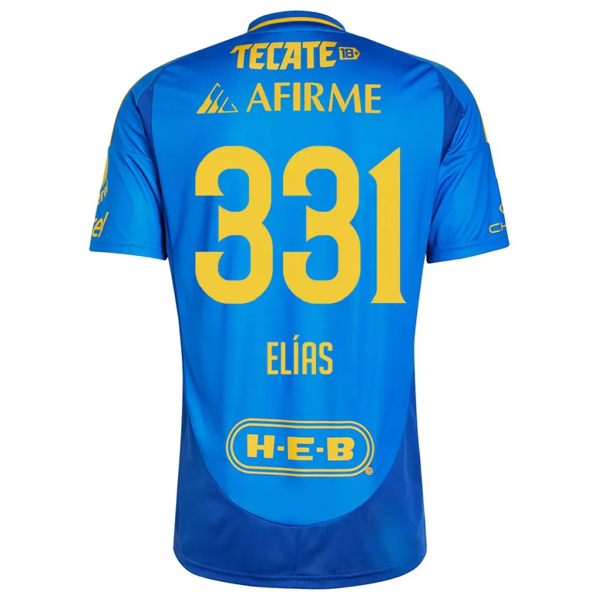 Danxen Women Bruno Elías #331 Blue Yellow Away Jersey 2024/25 T-Shirt