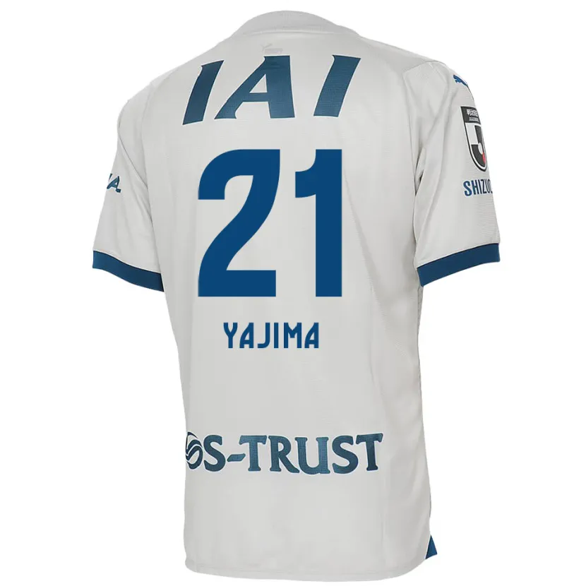 Danxen Women Shinya Yajima #21 White Blue Away Jersey 2024/25 T-Shirt