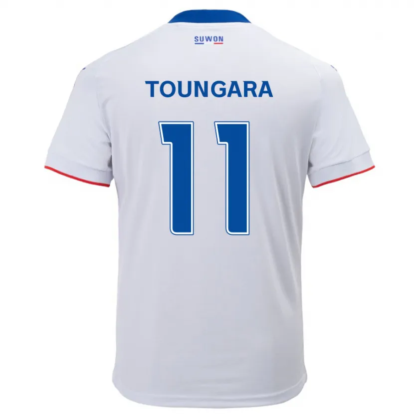 Danxen Women Aboubacar Toungara #11 White Blue Away Jersey 2024/25 T-Shirt