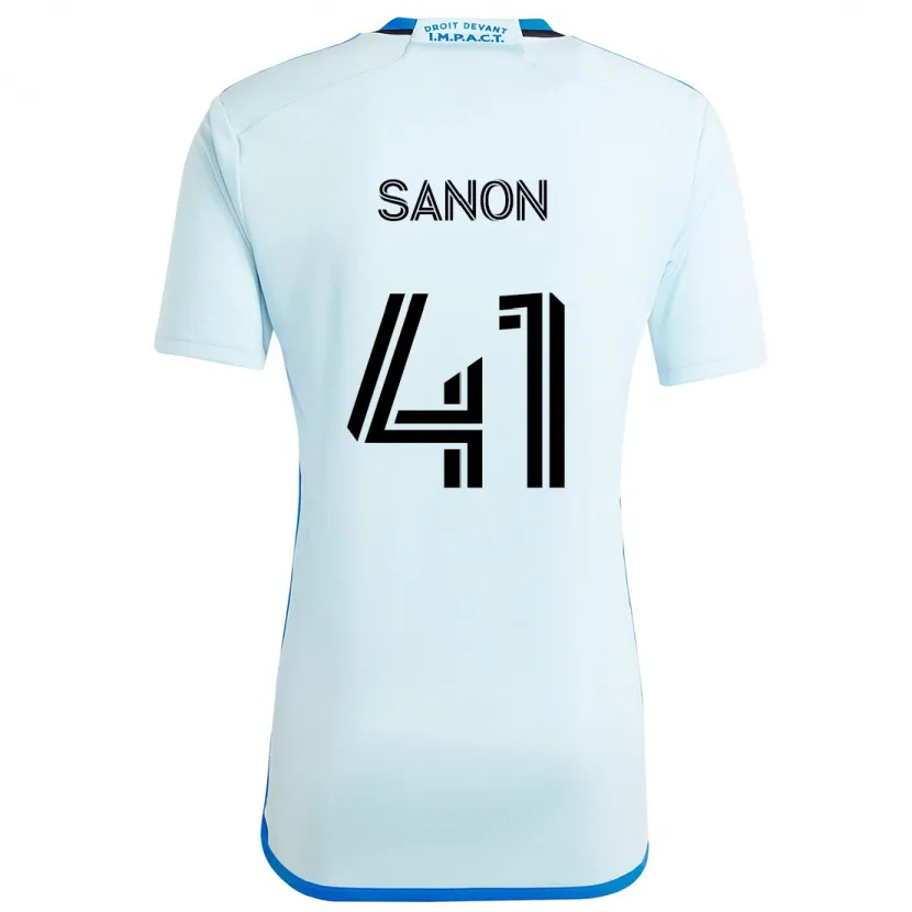 Danxen Women Jérémy Sanon #41 Ice Blue Away Jersey 2024/25 T-Shirt