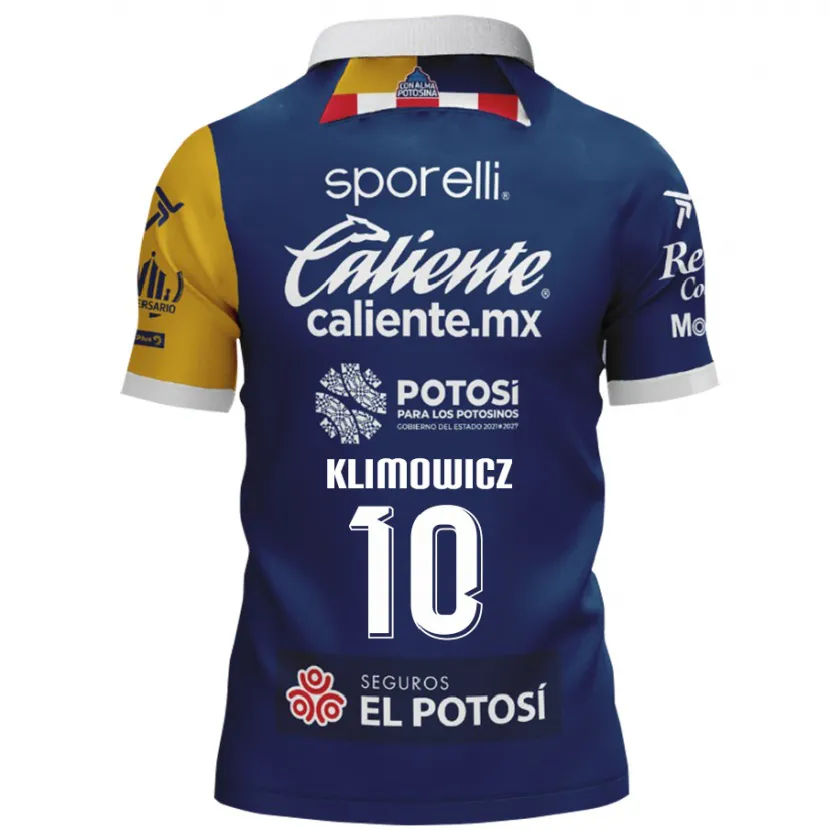 Danxen Women Mateo Klimowicz #10 Blue Yellow Away Jersey 2024/25 T-Shirt