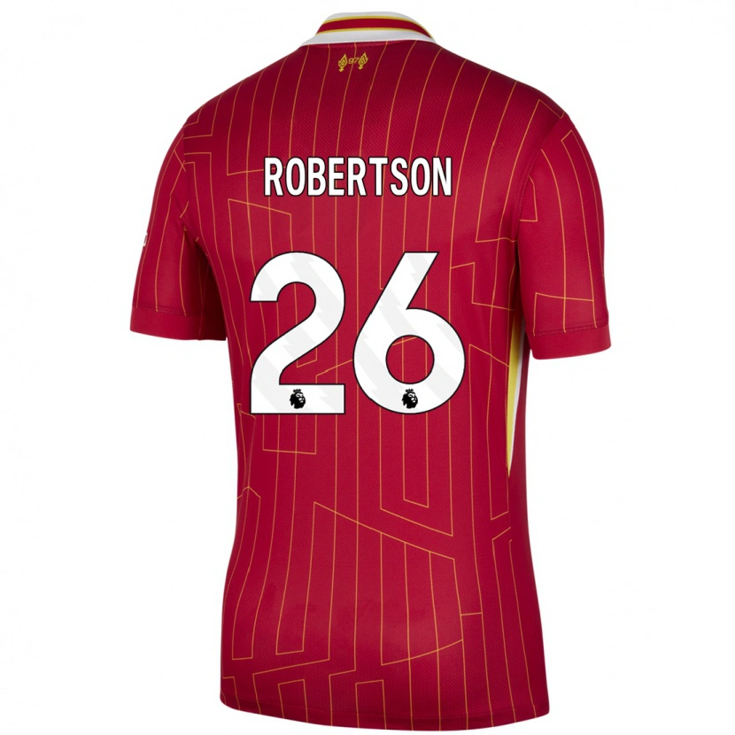 Danxen Kid Andrew Robertson #26 Red Yellow White Home Jersey 2024/25 T-Shirt