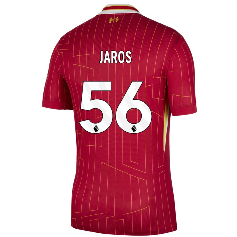 Danxen Kid Vitezslav Jaros #56 Red Yellow White Home Jersey 2024/25 T-Shirt