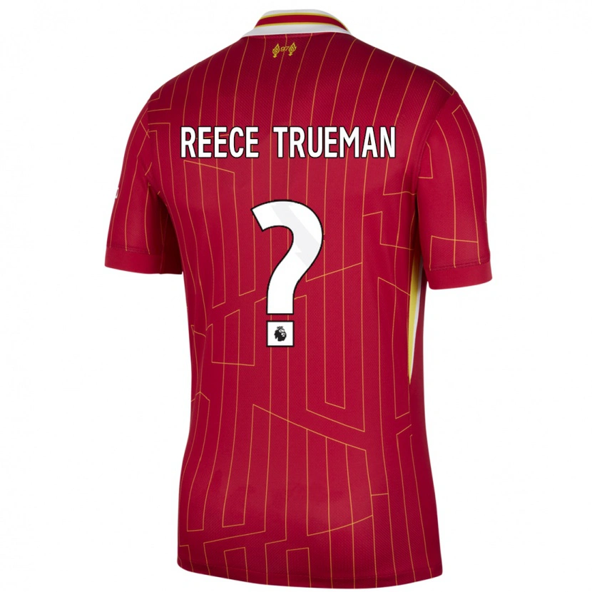 Danxen Kid Reece Trueman #0 Red Yellow White Home Jersey 2024/25 T-Shirt