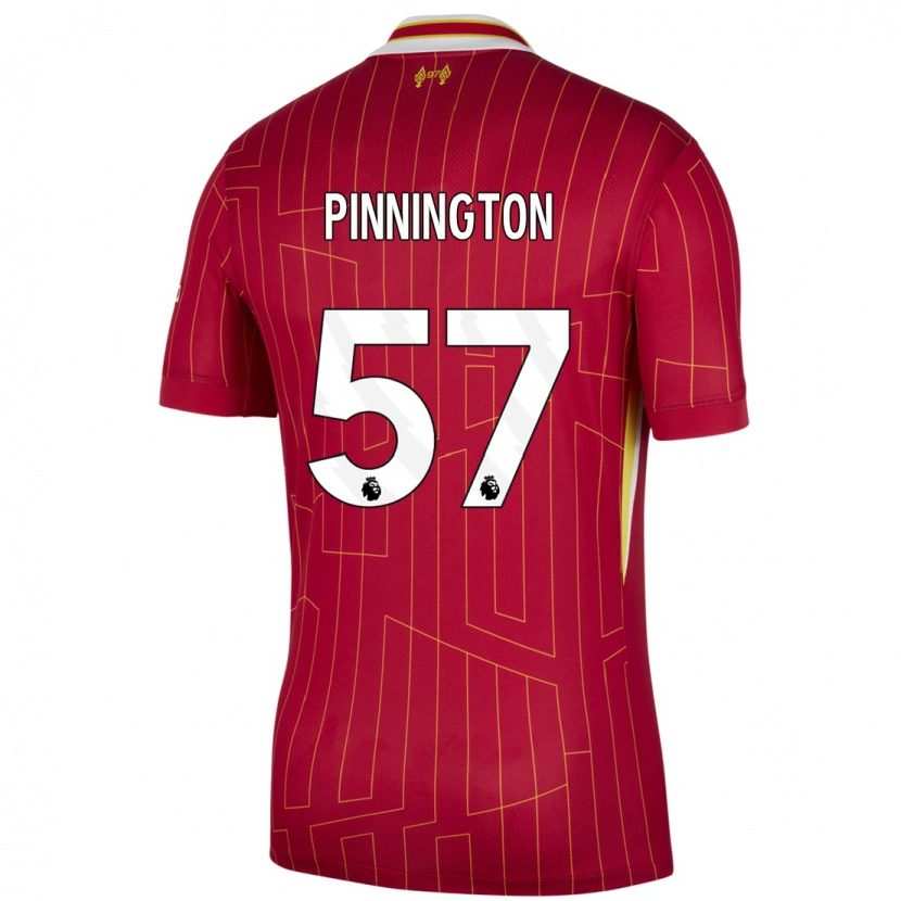 Danxen Kid Carter Pinnington #57 Red Yellow White Home Jersey 2024/25 T-Shirt