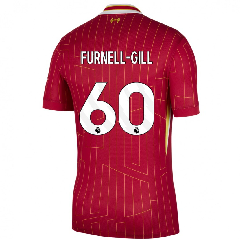 Danxen Kid Luca Furnell-Gill #60 Red Yellow White Home Jersey 2024/25 T-Shirt