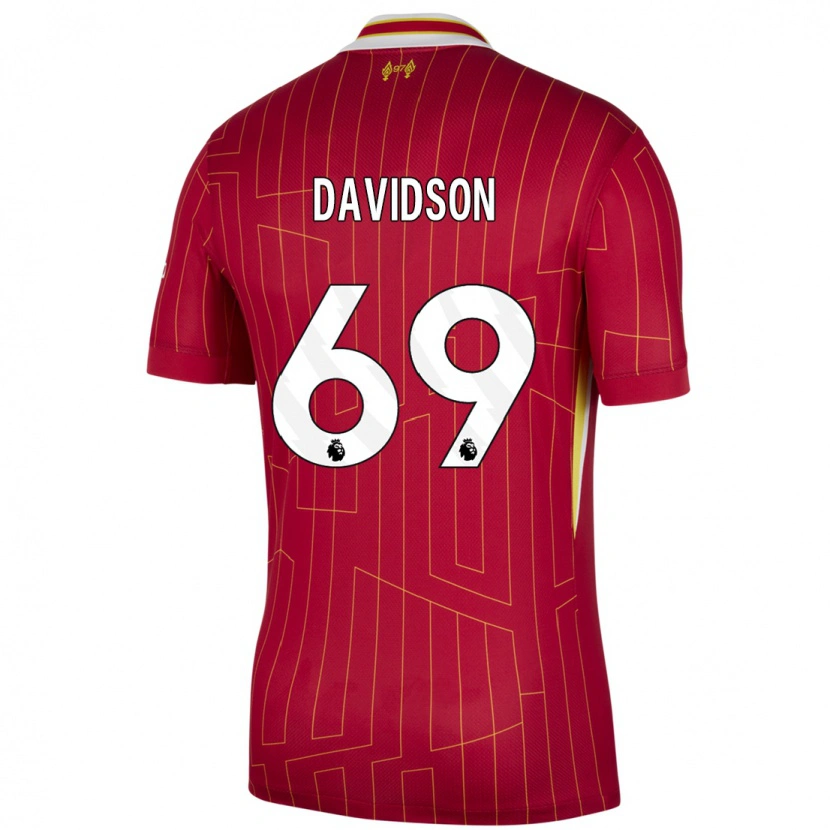 Danxen Kid Josh Davidson #69 Red Yellow White Home Jersey 2024/25 T-Shirt