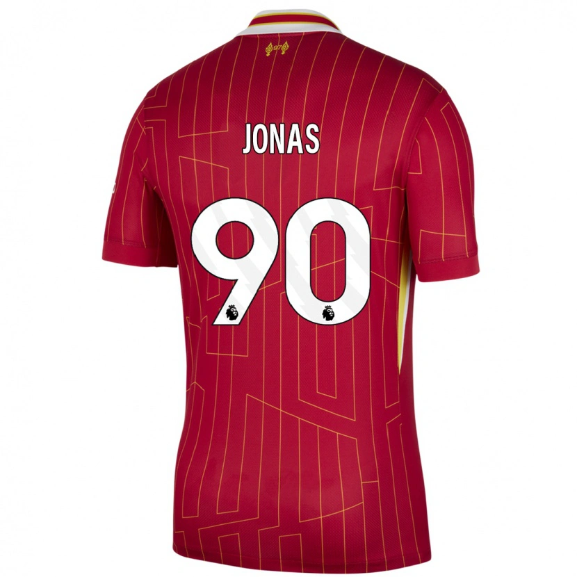 Danxen Kid Lee Jonas #90 Red Yellow White Home Jersey 2024/25 T-Shirt