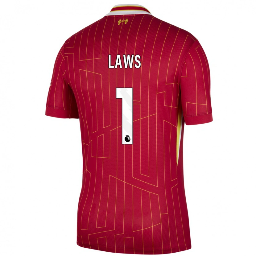 Danxen Kid Rachael Laws #1 Red Yellow White Home Jersey 2024/25 T-Shirt