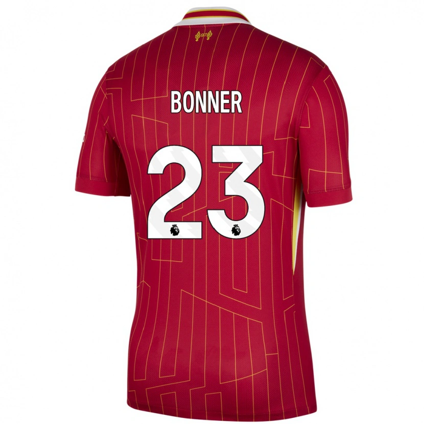 Danxen Kid Gemma Bonner #23 Red Yellow White Home Jersey 2024/25 T-Shirt