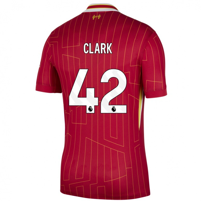 Danxen Kid Bobby Clark #42 Red Yellow White Home Jersey 2024/25 T-Shirt