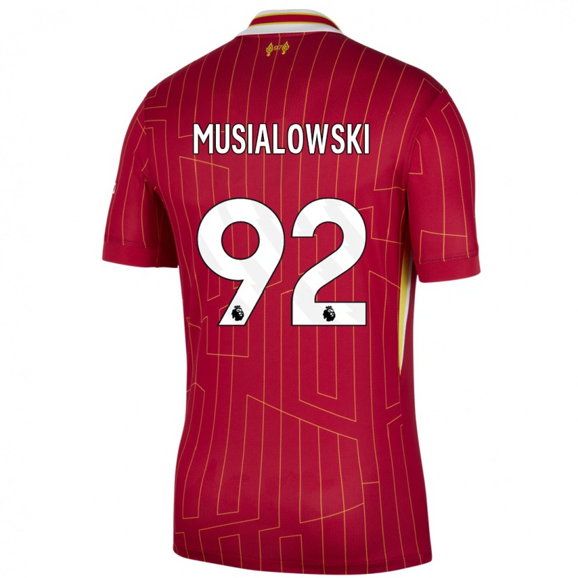 Danxen Kid Mateusz Musialowski #92 Red Yellow White Home Jersey 2024/25 T-Shirt