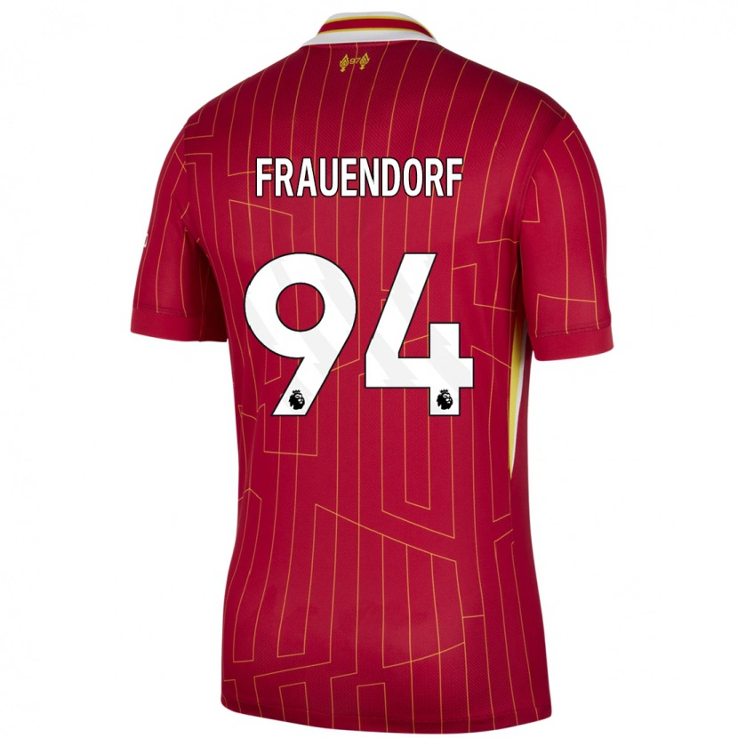 Danxen Kid Melkamu Frauendorf #94 Red Yellow White Home Jersey 2024/25 T-Shirt