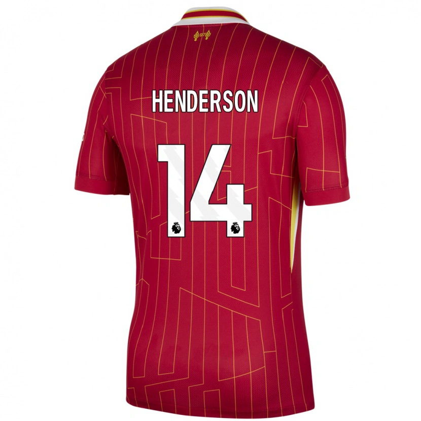 Danxen Kid Henderson #14 Red Yellow White Home Jersey 2024/25 T-Shirt