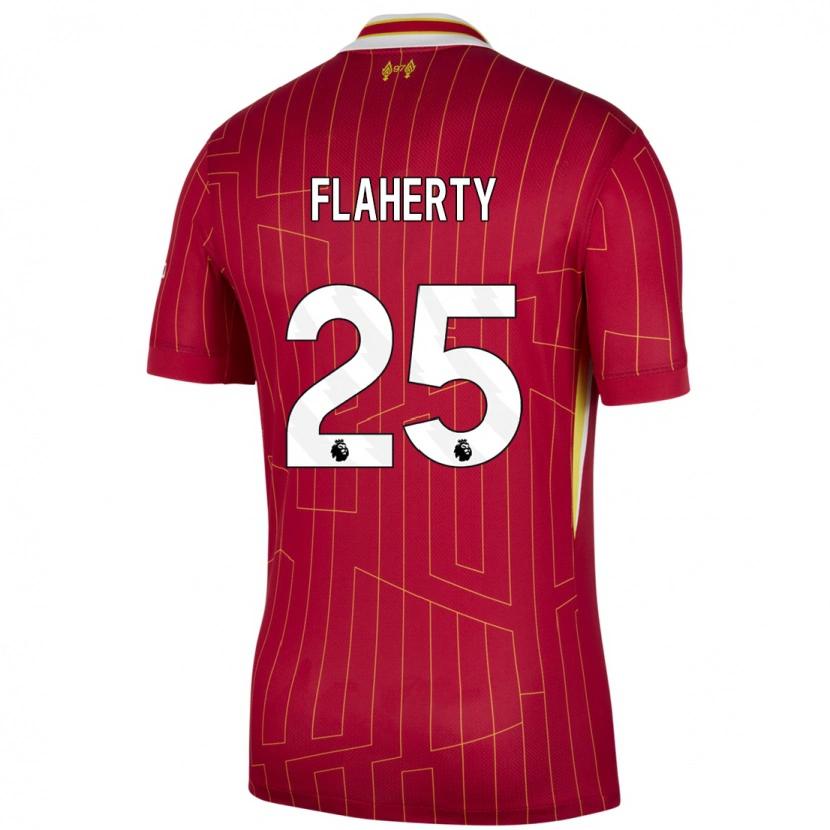 Danxen Kid Gilly Flaherty #25 Red Yellow White Home Jersey 2024/25 T-Shirt