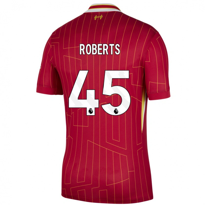 Danxen Kid Iwan Roberts #45 Red Yellow White Home Jersey 2024/25 T-Shirt