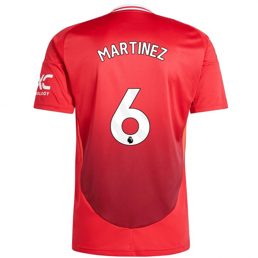 Danxen Kid Lisandro Martínez #6 Bright Red Home Jersey 2024/25 T-Shirt