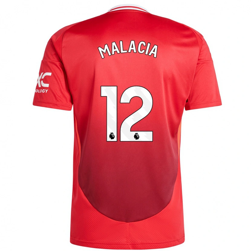 Danxen Kid Tyrell Malacia #12 Bright Red Home Jersey 2024/25 T-Shirt