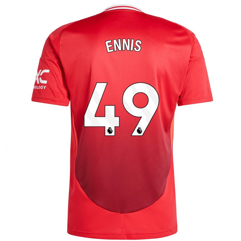 Danxen Kid Ethan Ennis #49 Bright Red Home Jersey 2024/25 T-Shirt