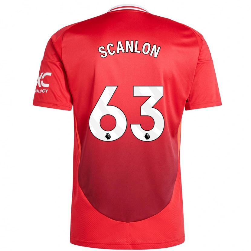 Danxen Kid James Scanlon #63 Bright Red Home Jersey 2024/25 T-Shirt