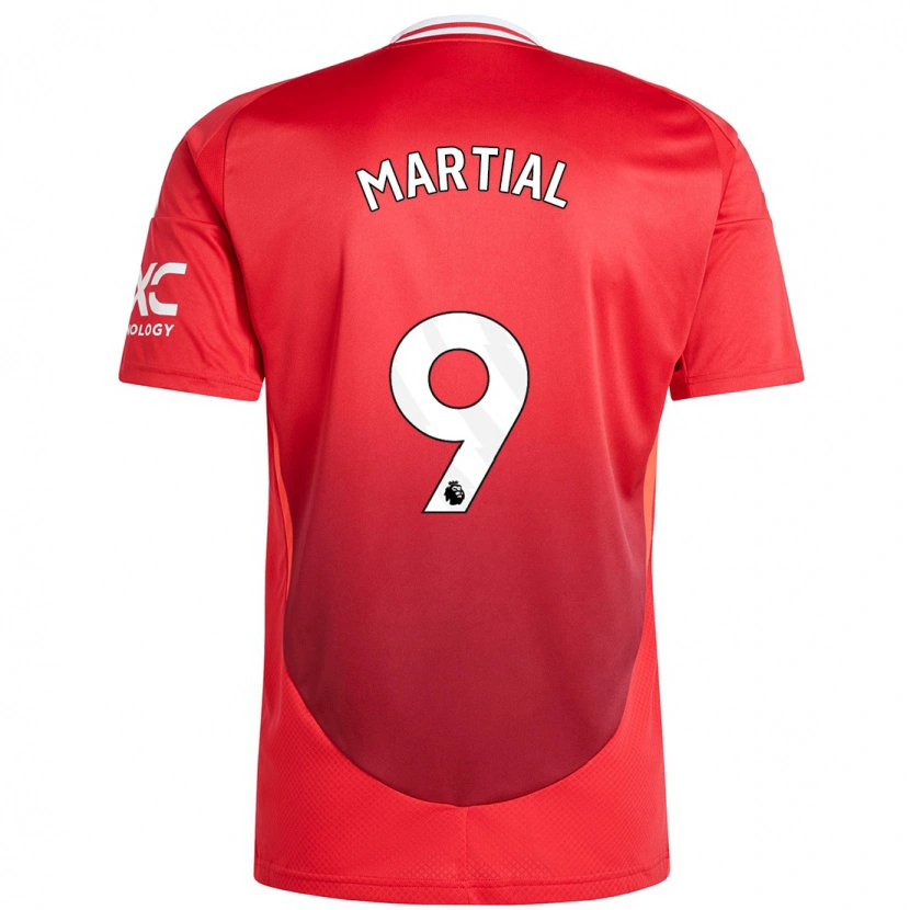 Danxen Kid Anthony Martial #9 Bright Red Home Jersey 2024/25 T-Shirt