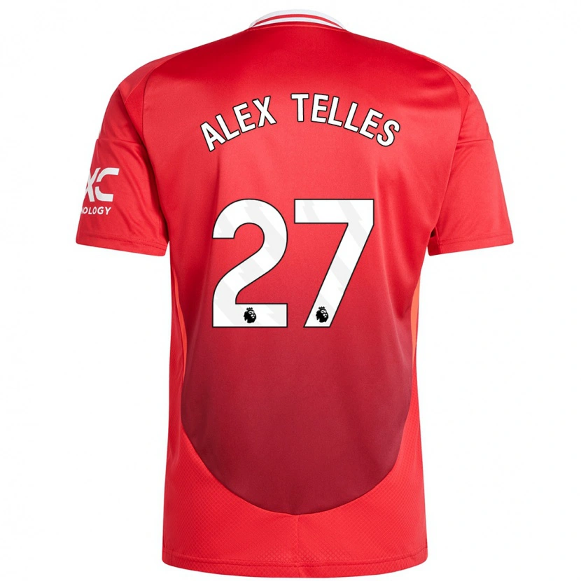 Danxen Kid Alex Nicolao Telles #27 Bright Red Home Jersey 2024/25 T-Shirt