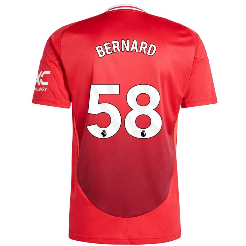 Danxen Kid Bernard #58 Bright Red Home Jersey 2024/25 T-Shirt