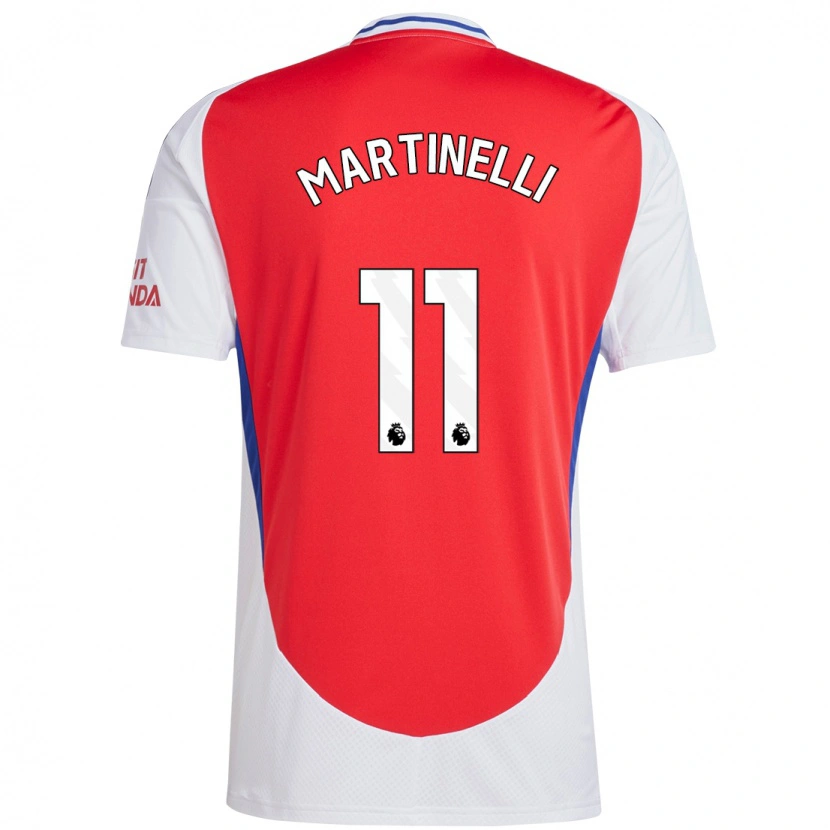 Danxen Kid Gabriel Martinelli #11 Red White Home Jersey 2024/25 T-Shirt