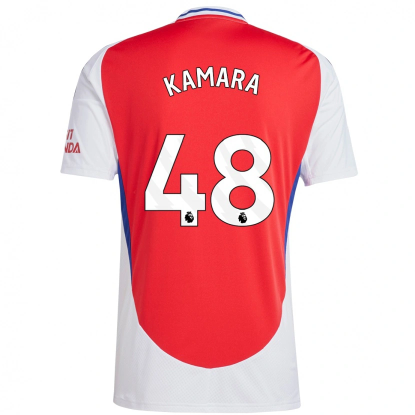 Danxen Kid Osman Kamara #48 Red White Home Jersey 2024/25 T-Shirt