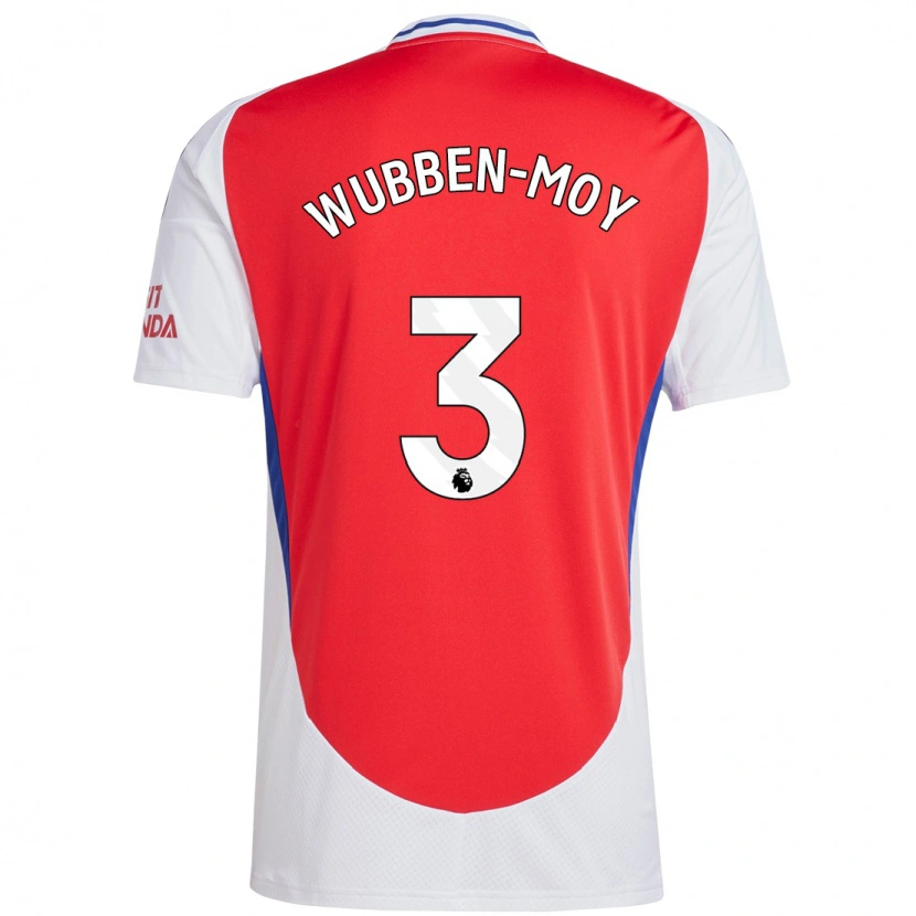 Danxen Kid Lotte Wubben-Moy #3 Red White Home Jersey 2024/25 T-Shirt