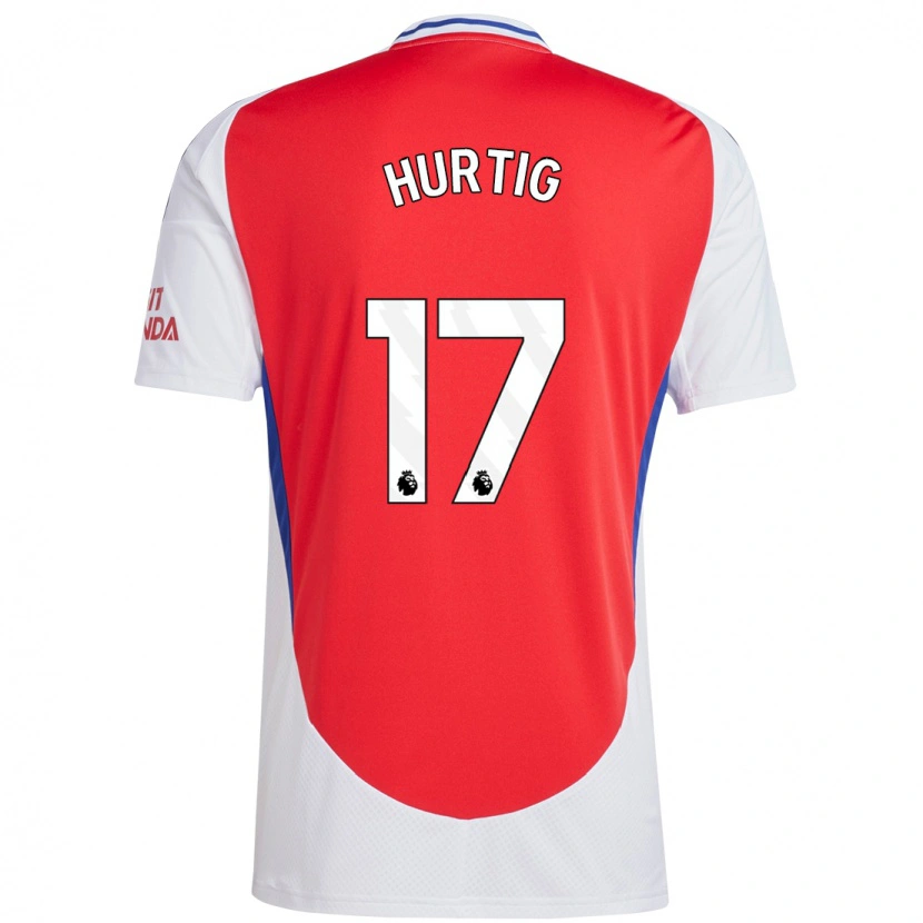 Danxen Kid Lina Hurtig #17 Red White Home Jersey 2024/25 T-Shirt