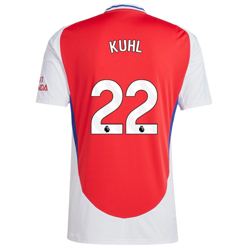 Danxen Kid Kathrine Møller Kühl #22 Red White Home Jersey 2024/25 T-Shirt