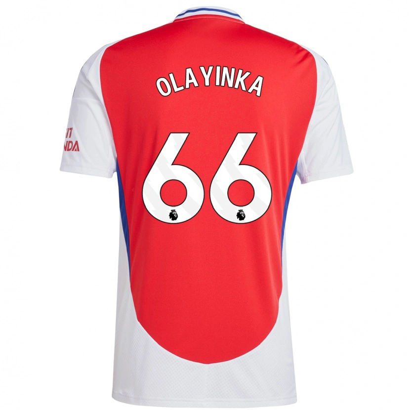 Danxen Kid James Olayinka #66 Red White Home Jersey 2024/25 T-Shirt