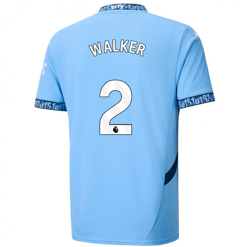 Danxen Kid Kyle Walker #2 Navy Blue Home Jersey 2024/25 T-Shirt