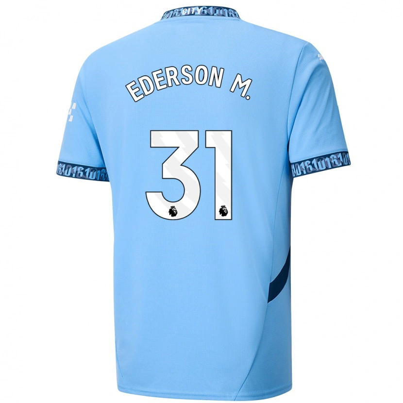 Danxen Kid Ederson #31 Navy Blue Home Jersey 2024/25 T-Shirt