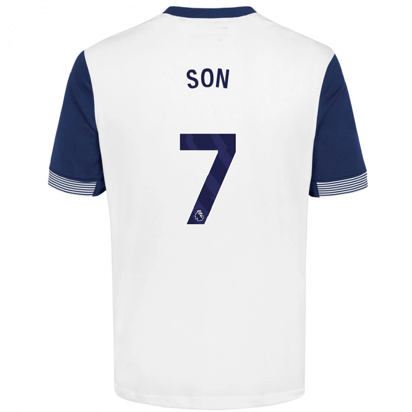 Danxen Kid Heung-Min Son #7 White Blue Home Jersey 2024/25 T-Shirt