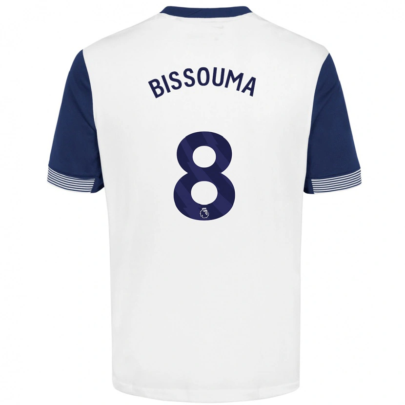 Danxen Kid Yves Bissouma #8 White Blue Home Jersey 2024/25 T-Shirt