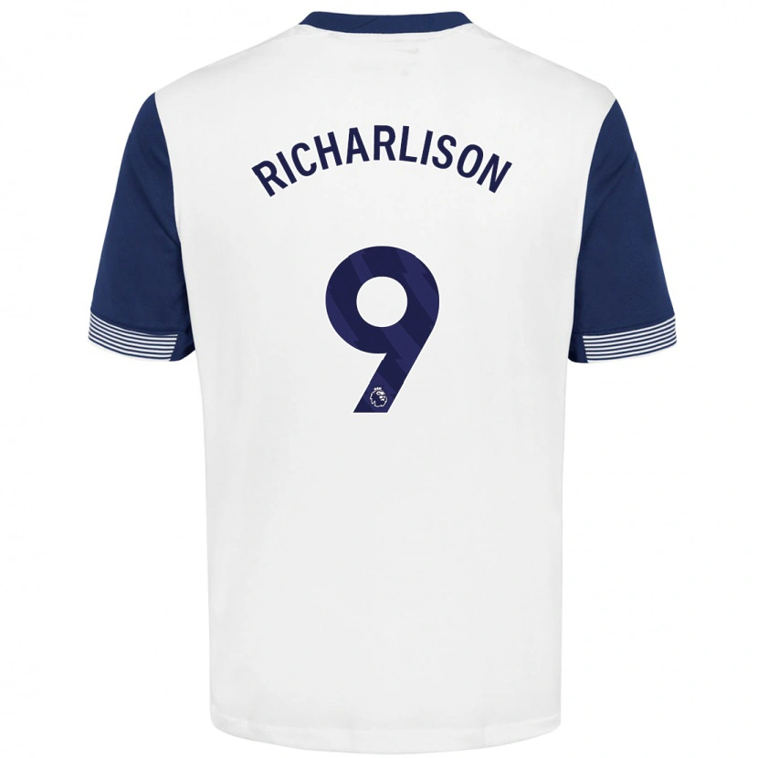 Danxen Kid Richarlison #9 White Blue Home Jersey 2024/25 T-Shirt