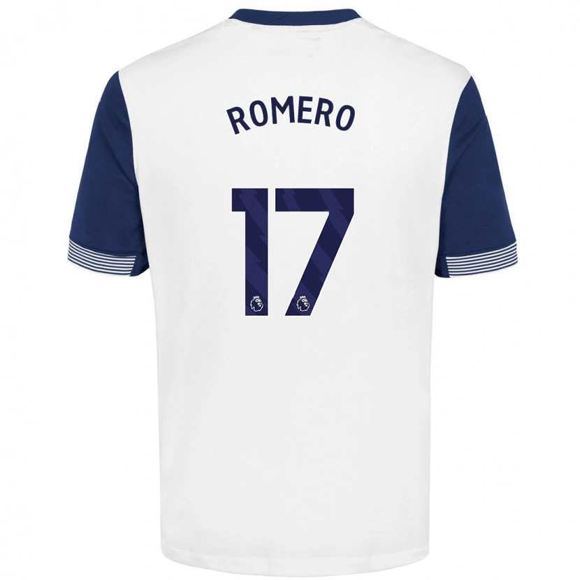 Danxen Kid Cristian Romero #17 White Blue Home Jersey 2024/25 T-Shirt