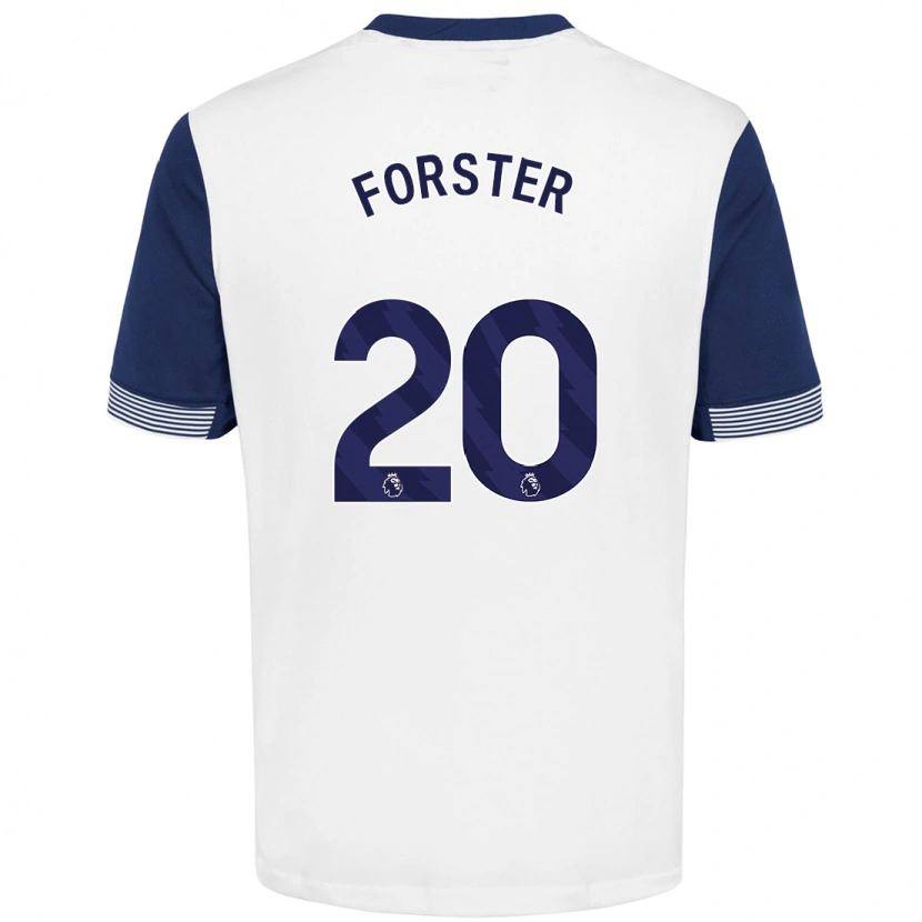 Danxen Kid Fraser Forster #20 White Blue Home Jersey 2024/25 T-Shirt