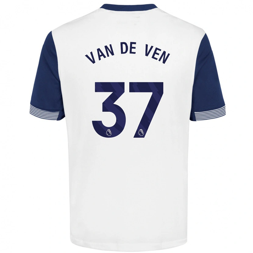 Danxen Kid Micky Van De Ven #37 White Blue Home Jersey 2024/25 T-Shirt