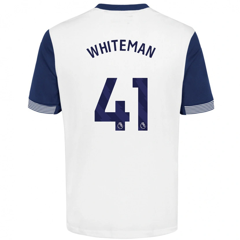 Danxen Kid Alfie Whiteman #41 White Blue Home Jersey 2024/25 T-Shirt