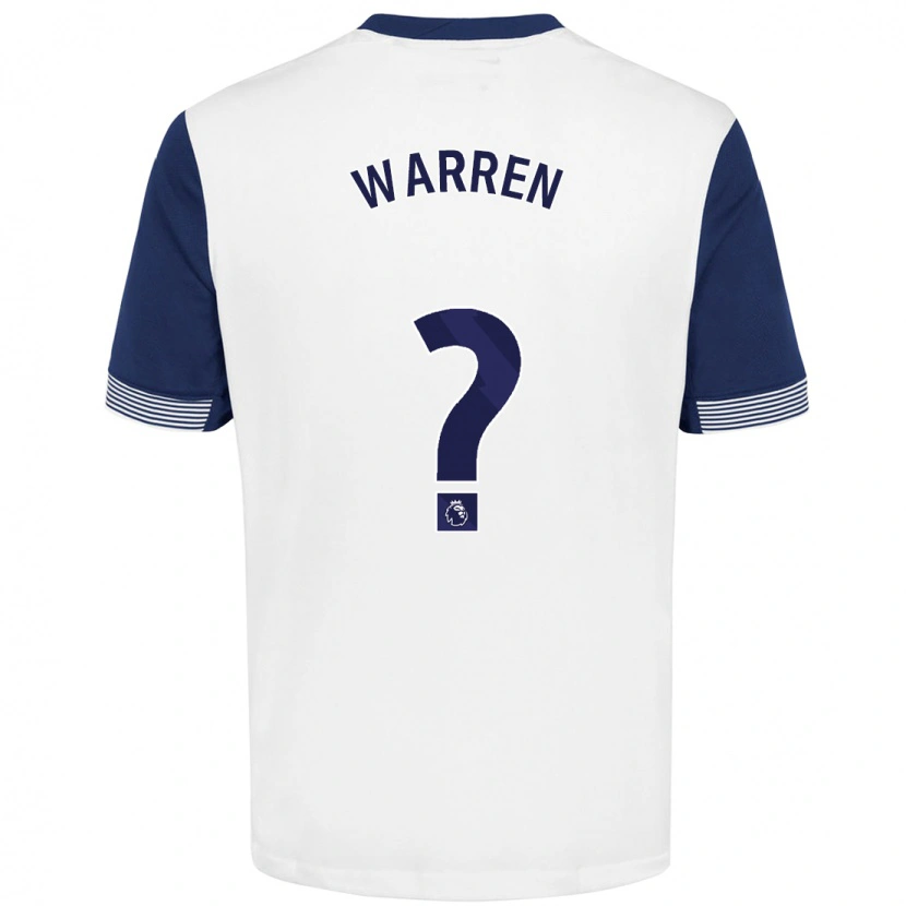 Danxen Kid Charlie Warren #0 White Blue Home Jersey 2024/25 T-Shirt