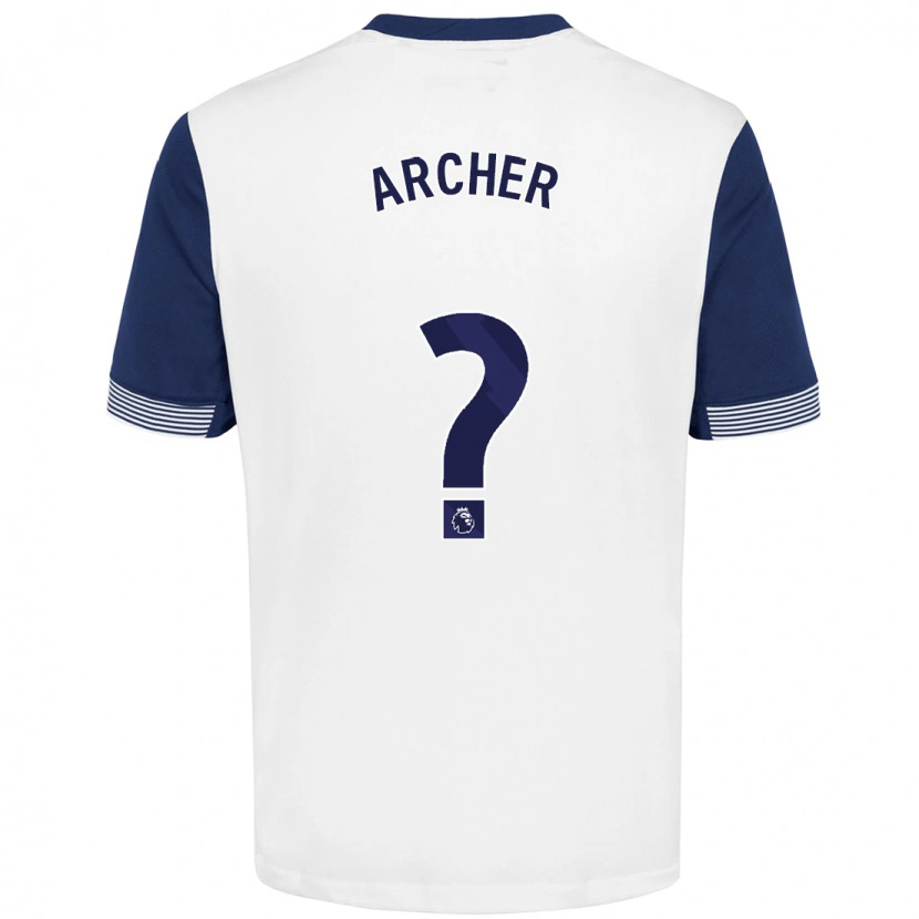 Danxen Kid Samual Archer #0 White Blue Home Jersey 2024/25 T-Shirt