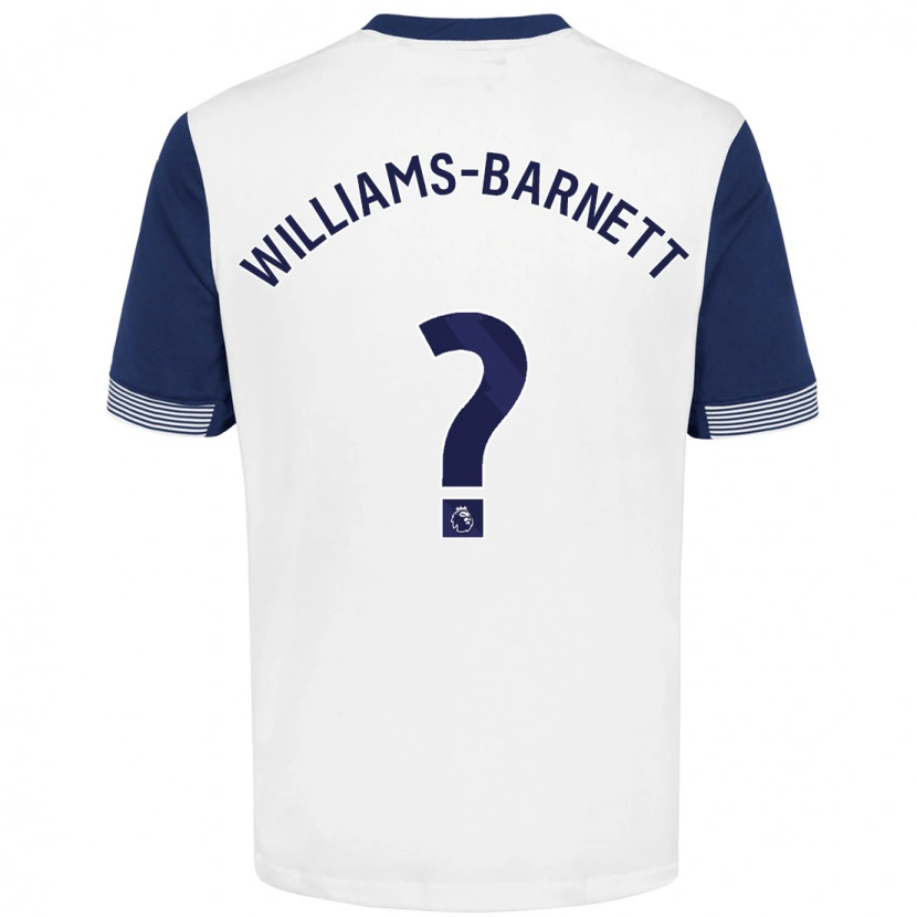 Danxen Kid Lucá Williams-Barnett #0 White Blue Home Jersey 2024/25 T-Shirt