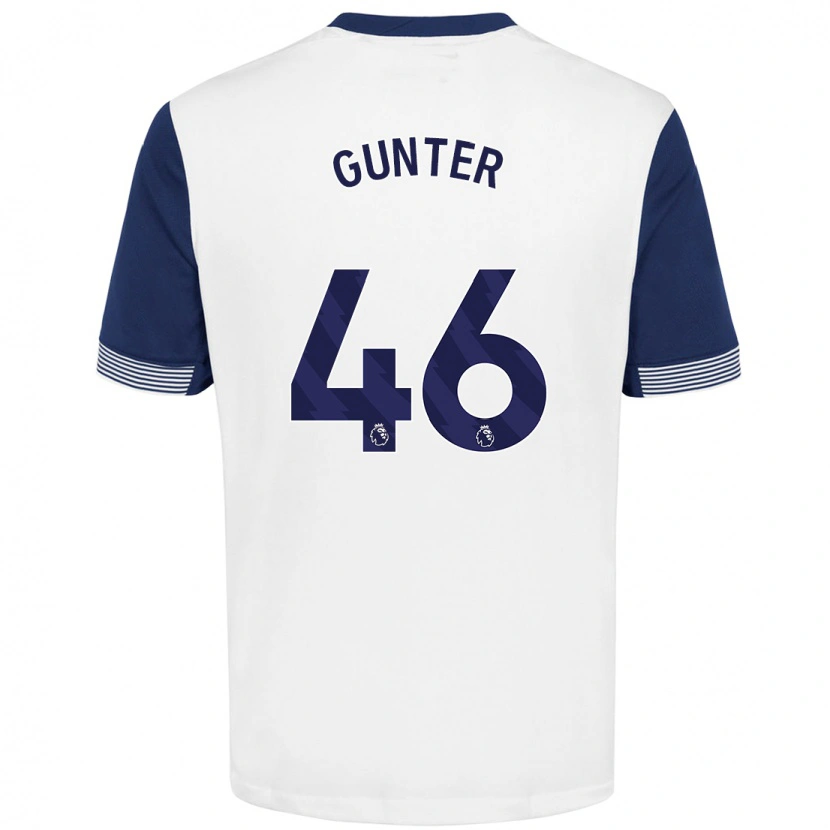 Danxen Kid Luca Gunter #46 White Blue Home Jersey 2024/25 T-Shirt