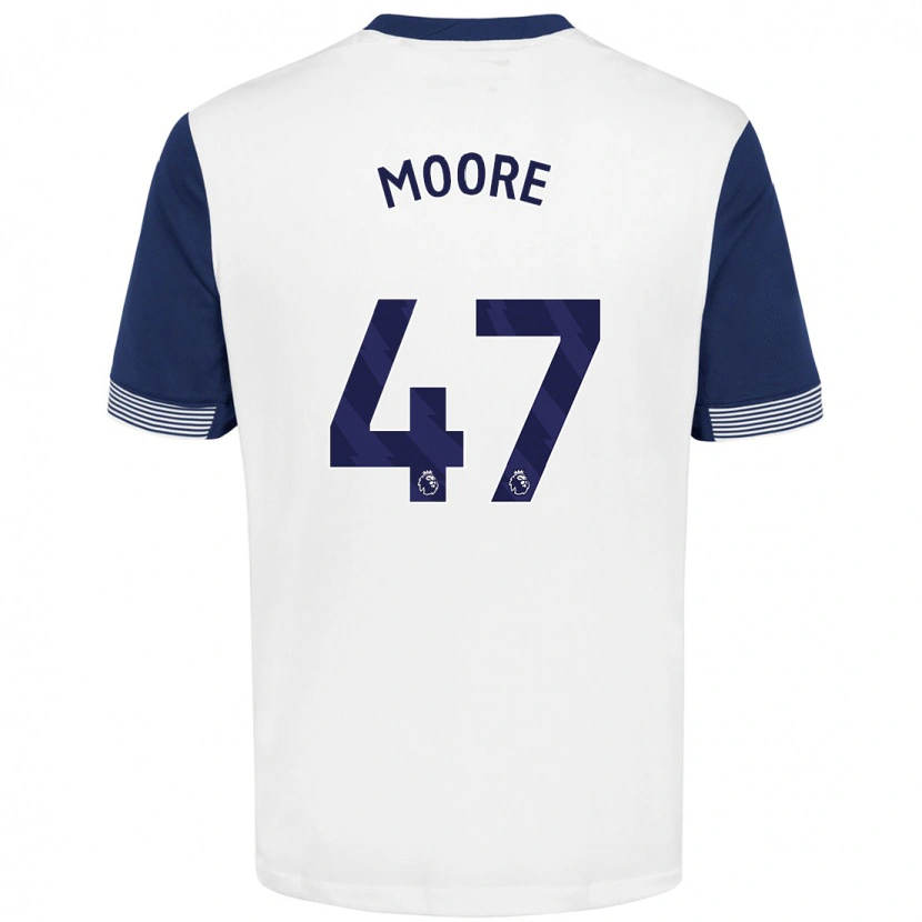 Danxen Kid Mikey Moore #47 White Blue Home Jersey 2024/25 T-Shirt